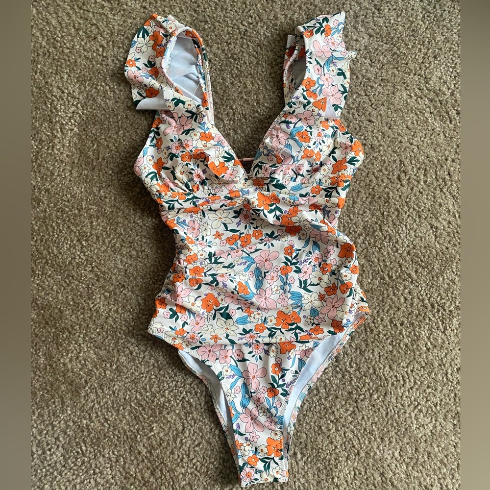 Floral One Piece Swimsuit